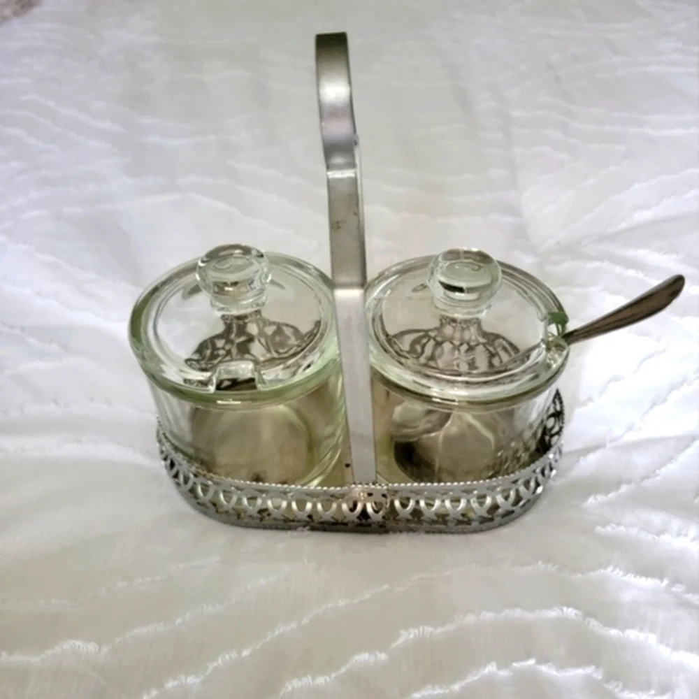 Vintage Preserves Pots, Jam Pot, Marmalade Jars, Jelly Jars,‎ Condiment Jars